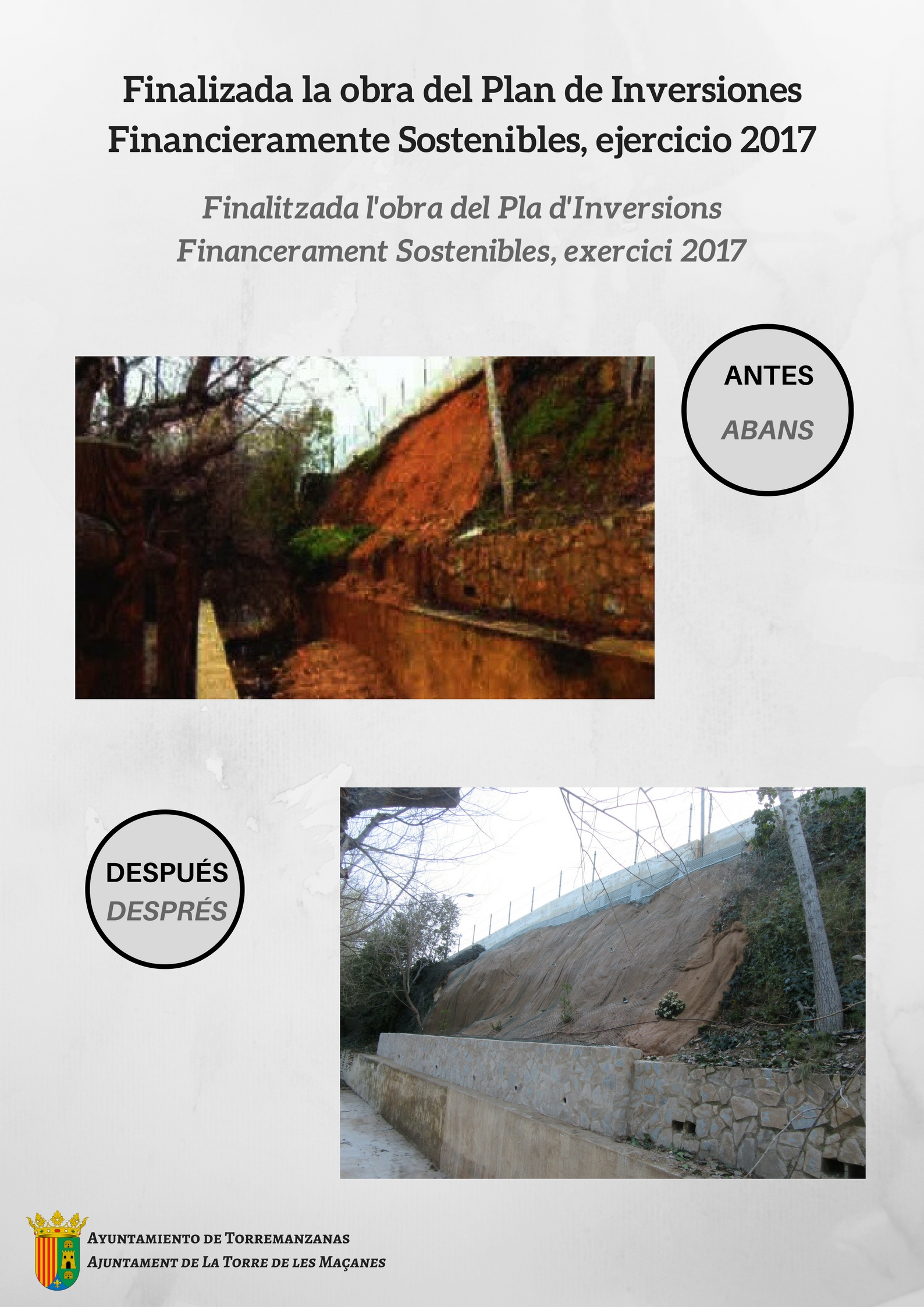Finalizada la obra del Plan de Inversiones Financieramente Sostenibles, ejercicio 2017