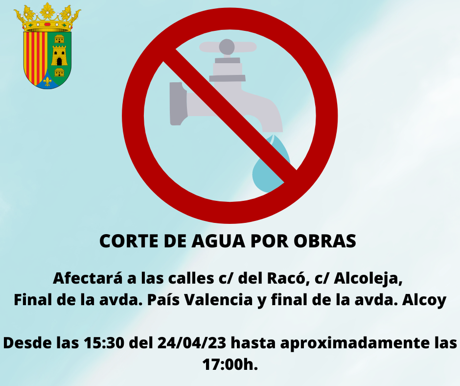 Corte de agua