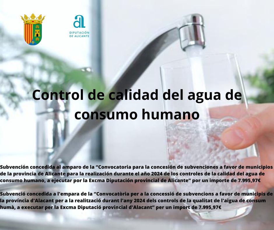CONTROL CALIDAD DEL AGUA DE CONSUMO HUMANO